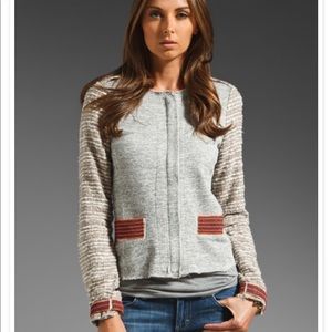 Anthropologie Dolan Beaded Moto Jacket